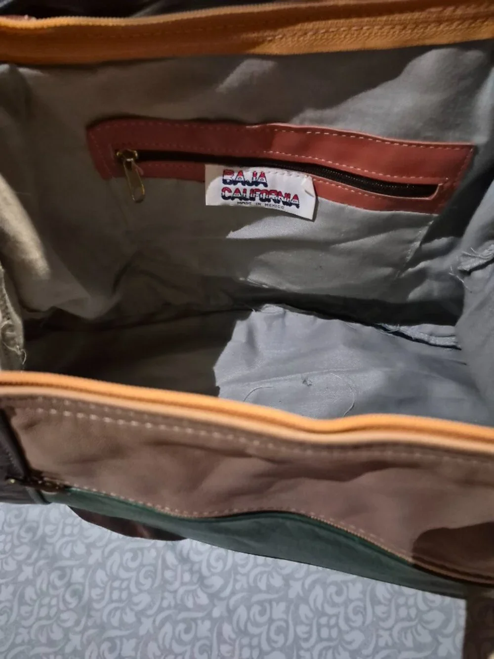 Vintage Baja California hobo bag
